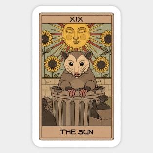 The Sun - Possum Tarot Sticker